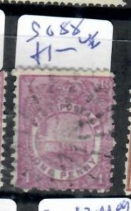 FIJI ISLANDS 1D SG 88   VFU        P0303A H