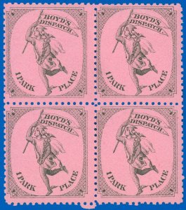 1882 BOYD'S CITY EXPRESS Local Stamps, Scott #20L56 Block/4, Perf 12, Mint-NH