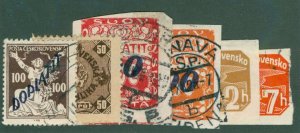 Czechoslavakia P17-P25 USED BIN $2.00