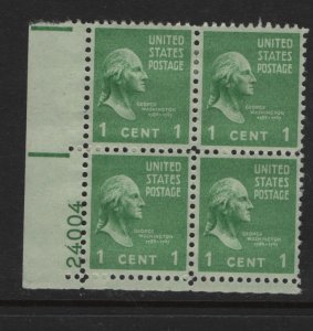 US 804 HR PRESIDENTIAL ISSUE GEORGE WASHINGTON 1938 SET