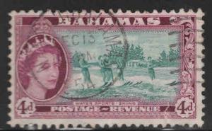 Bahamas Scott 163 QE2 Used