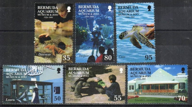 Bermuda Stamp 812-817  - Aquarium, museum and zoo 