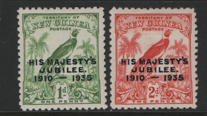 NEW GUINEA   46-47  MINT HINGED  JUBILEE SET