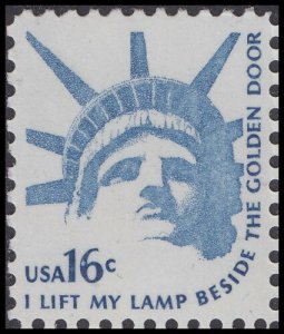 1975-81 Statue of Liberty Single 16c Postage Stamp, Sc# 1599, MNH, OG