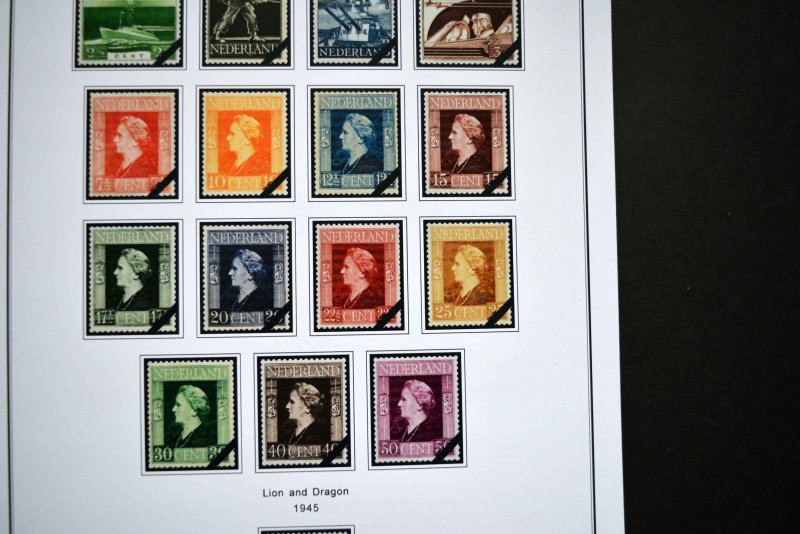 COLOR PRINTED NETHERLANDS 1852-2010 STAMP ALBUM PAGES (315 illustrated pages)