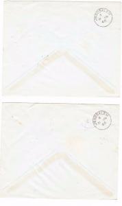 TRANSJORDAN 1946 Attractive Pair of Express Covers to Jerusalem Free UK Postage