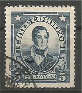 CHILE, 1915  used 5c, Cochrane Scott 124