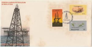 Malaysia 1985 Petroleum Production FDC SG#325-327