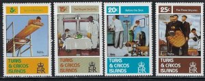 Turks and Caicos 527-30 MNH 1982 Rockwell Paintings (fe1794)