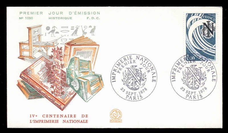 France 1978 National Printing Office FDC