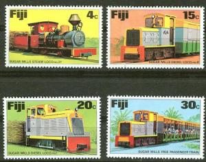 Fiji # 361-64 Sugar Mill Trains  (4)  Mint NH