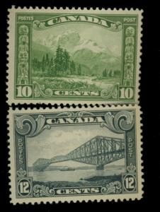 Canada #155-6 MINT VF OG LH Cat$67.50