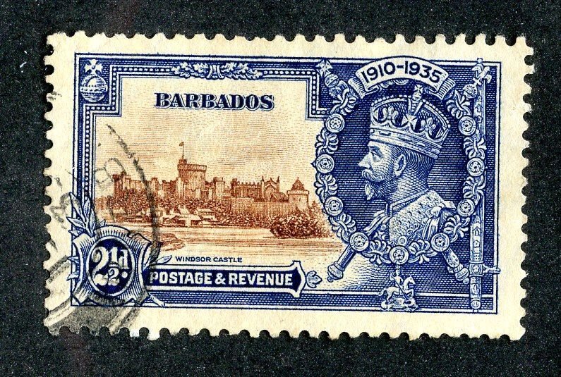 1935 Barbados Sc.# 188 used cv $6 ( 9665 BCXX )