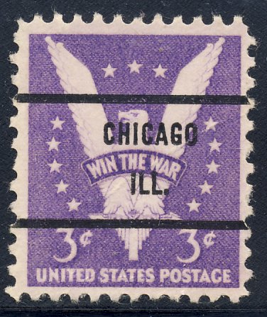 Chicago IL, 905-71 Bureau Precancel, 3¢ Win the War