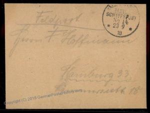 German WWI Turkey Navy MSP14 Dampfer General Steamship Feldpost Wrapper St 62064