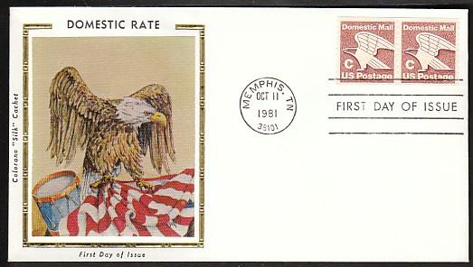 U.S. 1947 C Eagle Coil (Colorano) U/A FDC 