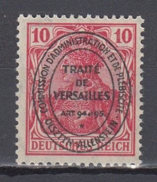 1920 Allenstein Plebiscite Michel 16 MNH