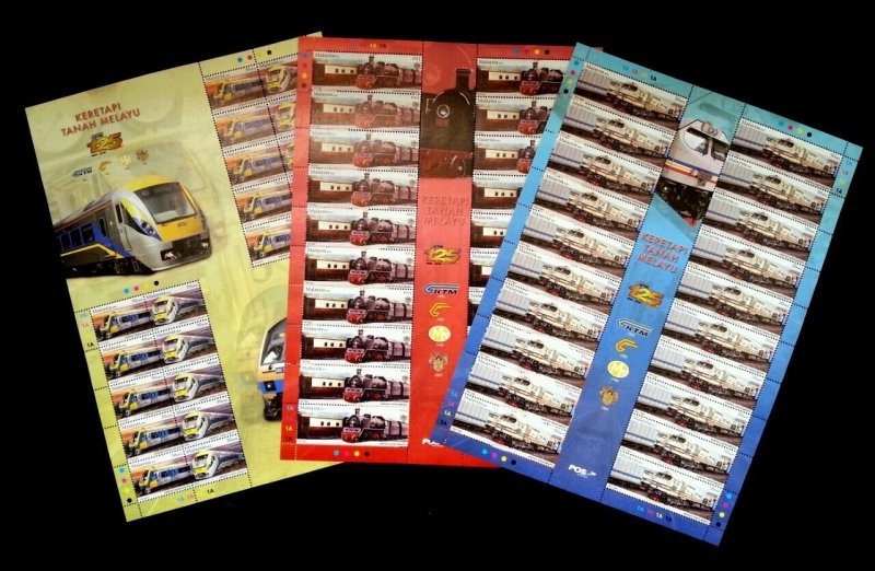 Malaysia Train 2010 Railway Locomotive Transport KTM Vehicle (sheetlet) MNH