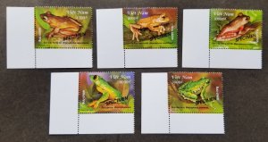 *FREE SHIP Vietnam Tree Frogs 2014 Amphibian Reptile (stamp margin MNH *Specimen