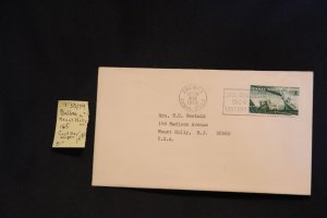 CZ 165 cover (last day of US terr.) Balboa to Mt. Holly NJ (#1581)