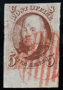 MALACK 1 F-VF, w/APS (10/22) CERT, large sheet margi..MORE.. guu943