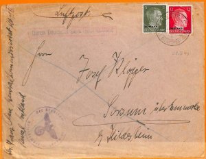 99146 - ESTONIA - POSTAL HISTORY - Overprinted OSTLAND German stamp on COVER-