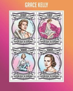 BURUNDI 2013 - Grace Kelly M/S. Official issues.