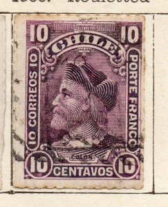 Chile 1900 Early Issue Fine Used 10c. NW-11411