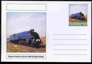 CHARTONIA, Fantasy - Class A4 Pacific 4-6-2 No. 4498 - Postal Stationery Card...