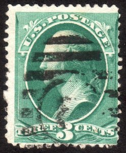 1881, US 3c, Washington, Used, Sc 207