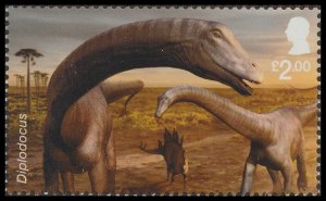 GB 5143 The Age of the Dinosaurs Diplodocus £2.00 single MNH 2024