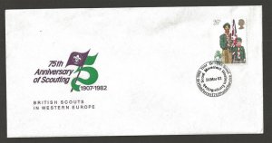 1982 Boy Scouts Great Britain 75th anniversary FDC British Forces