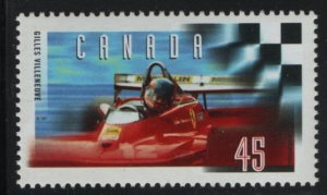 Canada 1997 MNH Sc 1647 45c Gilles Villeneuve, checkered flag