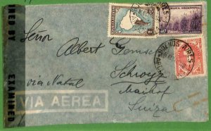 98693 - ARGENTINA - POSTAL HISTORY - Censored AIRMAIL COVER to SWITZERLAND  1944