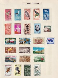 New Zealand QV/QE M&U Collection on Pages(Apx 150+Items)Goy2870 