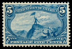 momen: US Stamps #288 Mint OG XF-SUP