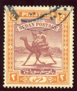 Sudan 1921 KEVII 2p purple & orange-yellow very fine used. SG 26. Sc 25.