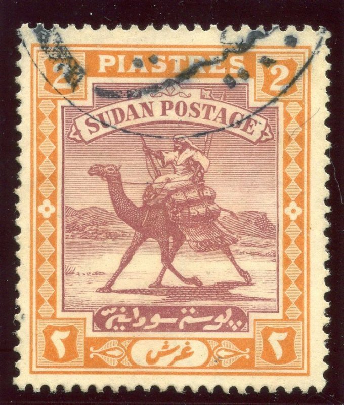 Sudan 1921 KEVII 2p purple & orange-yellow very fine used. SG 26. Sc 25.