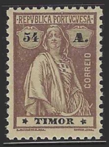 Timor #182E (1922), MH single, cat. $11.00
