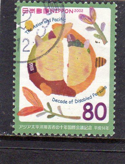 Japan 2002 Cent of Disabled Persons used