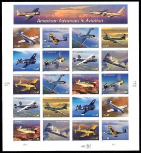 2005 37c American Advances in Aviation, Sheet of 20 Scott 3916-25 Mint F/VF NH