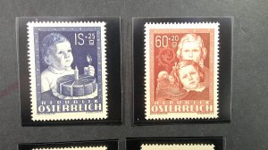 Austria 1949 Semi-Postal Scott# B260-B263 complete MNH VF-XF set of 4