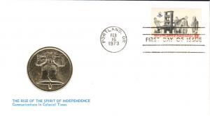 #1476 Printers and Patriots Medallion FDC