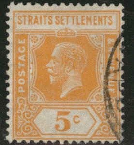 Straits Settlements Scott 186 wmk4 KGV 1923