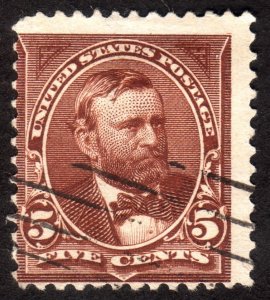 1895, US 5c, Grant, Used, Sc 270