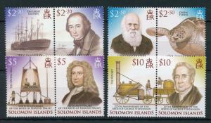 Solomon Isl Stamps 2006 MNH Exploration Innovation Darwin Brunel Halley 8v Set