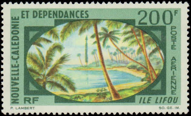 New Caledonia  #C55, Complete Set, 1967, Trees, Never Hinged