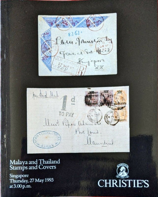 Auction Catalogue MALAYA and THAILAND Stamps and Covers