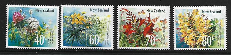 NEW ZEALAND 942-945 MNH WILDFLOWERS SET