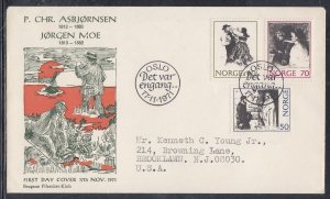 Norway Scott 579-81 FDC - Folk Tales Illustrations #2